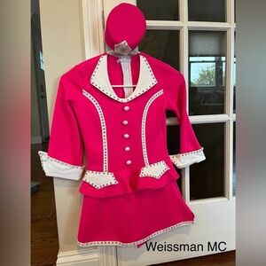 Weissman Pink and White Kids Dance Costume